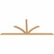 Ekena Millwork Richland Timber Gable Bracket, Western Red Cedar, 108"W x 45"H x 1 1/2"D x 3 1/2"F, 10/12 Pitch GBW108X45X0204RIC00SWR - alternate 4